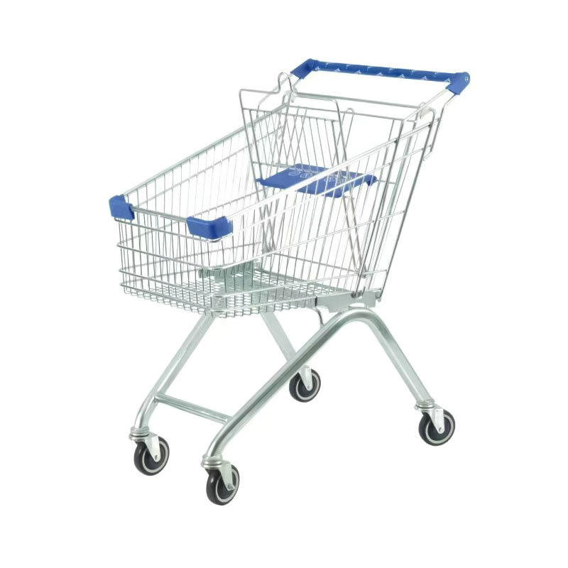 GWC-QG-20140501 Galvanized Chrome plated Strong Steel Lightweight Supermarket Trolley